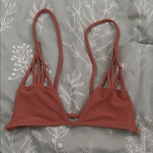 Acacia Swimwear Terracotta Strappy Bralette